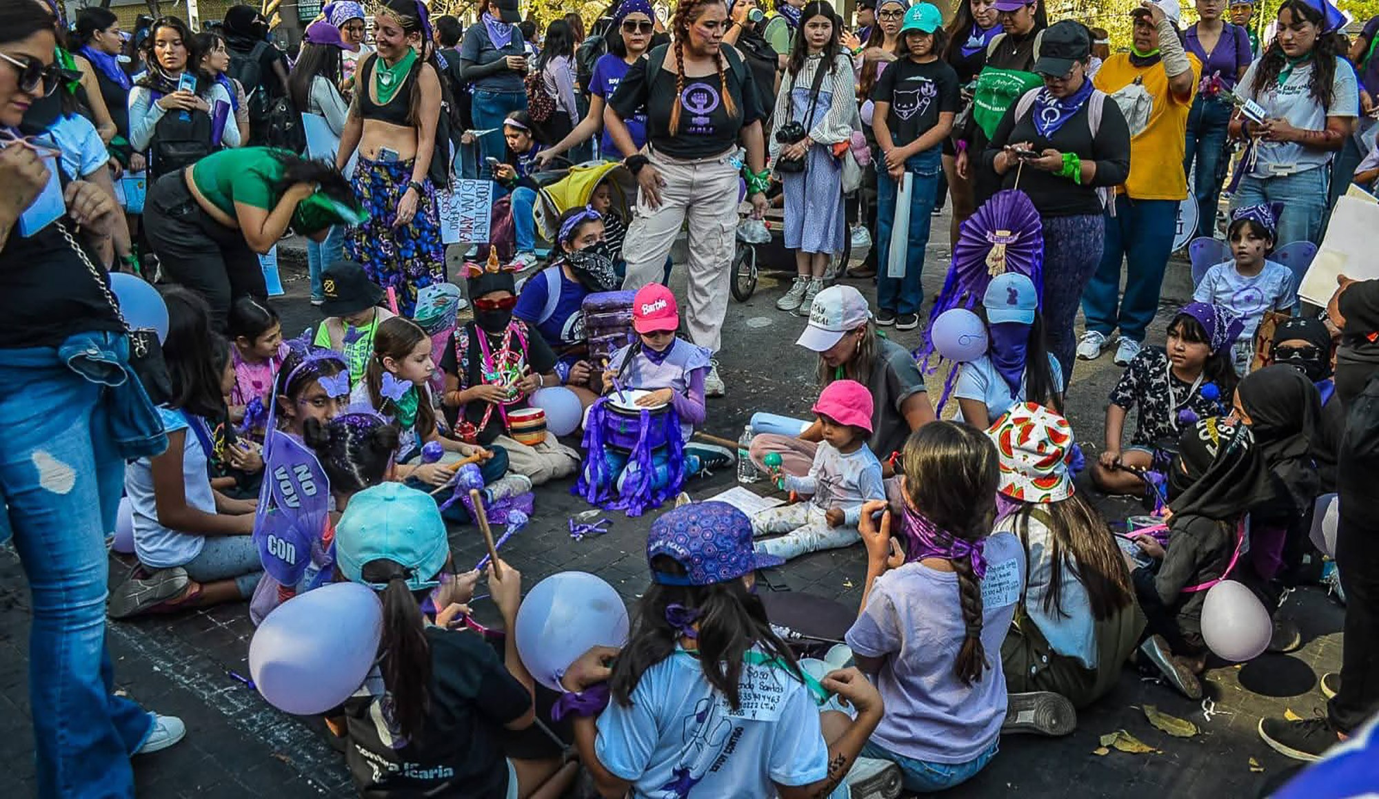 Primer batucada infantil feminista